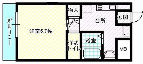 ウェイク文京台212号の間取り