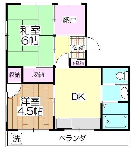 サンアールタニツカＡ棟の間取り