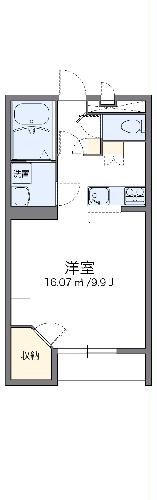 レオパレスパストラル　砺波IIの間取り