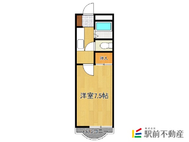 鳥栖市西新町のマンションの間取り