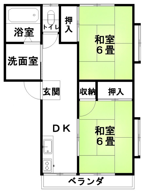 コーポサンライズの間取り