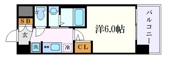 愛知県名古屋市中区金山５（マンション）の賃貸物件の間取り