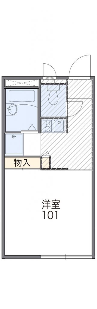 レオパレスヴィーブルの間取り