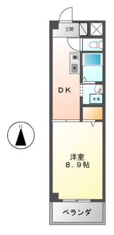 名古屋市中川区澄池町のマンションの間取り