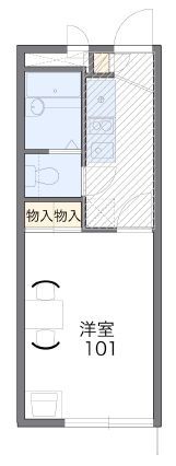 茅ヶ崎市小桜町のアパートの間取り