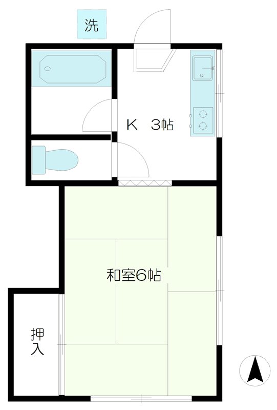 川崎アパートの間取り