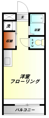 小田原市浜町のマンションの間取り