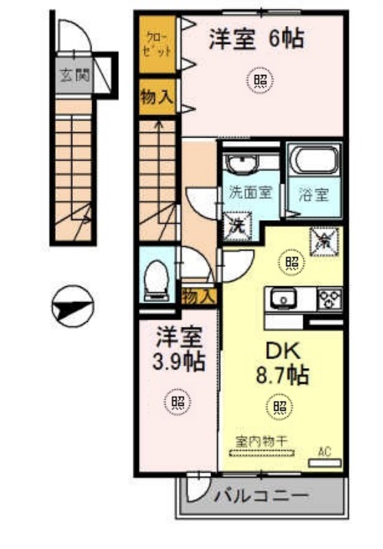 サニーDハウス芝町　イーストEの間取り