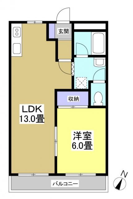 掛川市宮脇のアパートの間取り