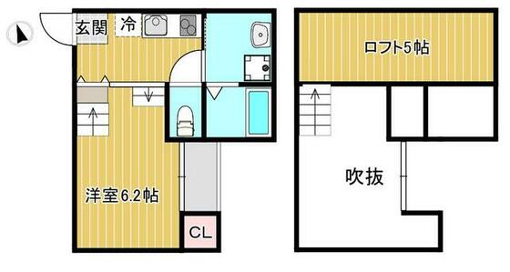 ＢＬＵＳＩＡ清水の間取り