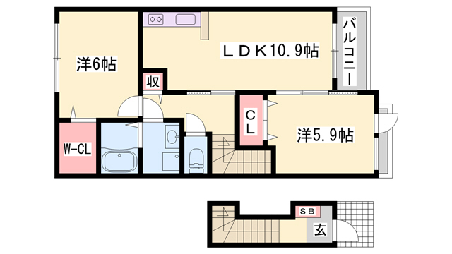 メゾンルタオの間取り