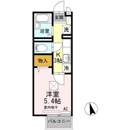 シャイン ルート 綾羅木の間取り