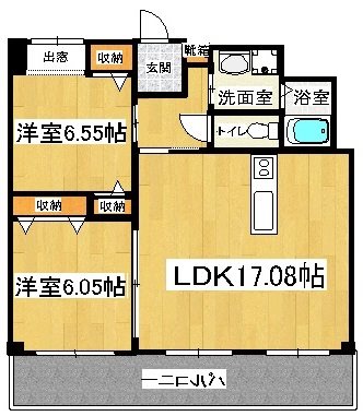 カルーシェ駅南の間取り