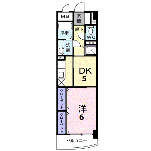 ラフレシール城南の間取り