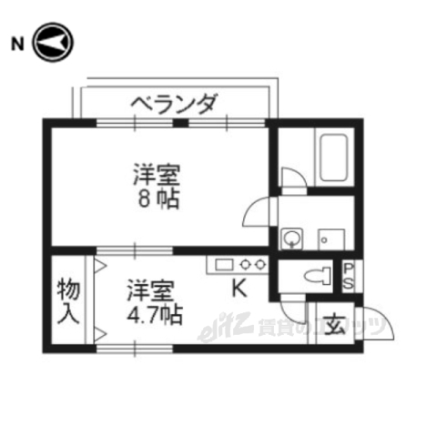 ＴＯＳＴ長楽館の間取り