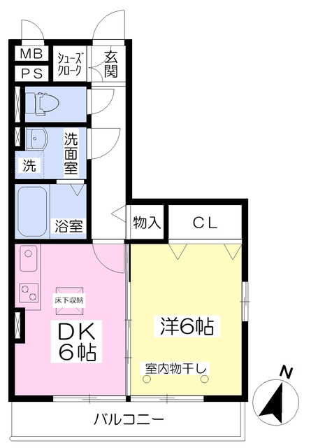 ペガサス中央の間取り