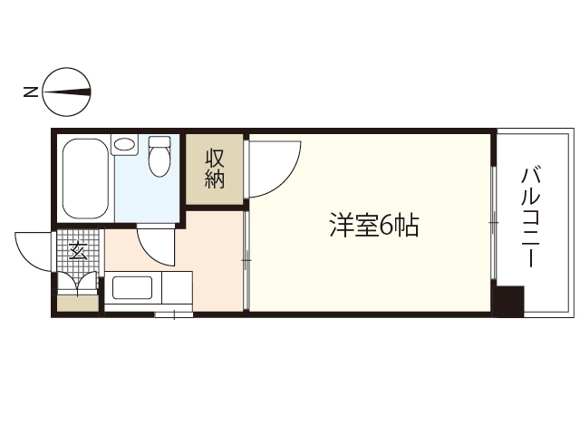 コーポ中広の間取り