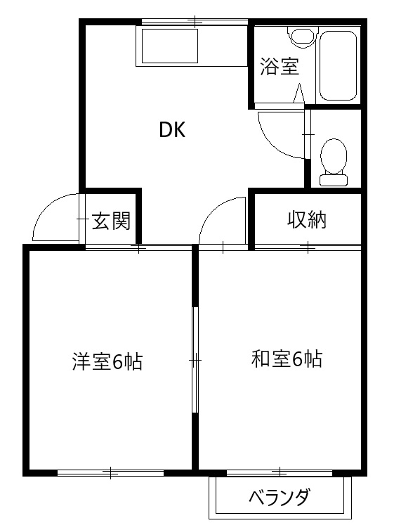 タカミハイツ仙石の間取り