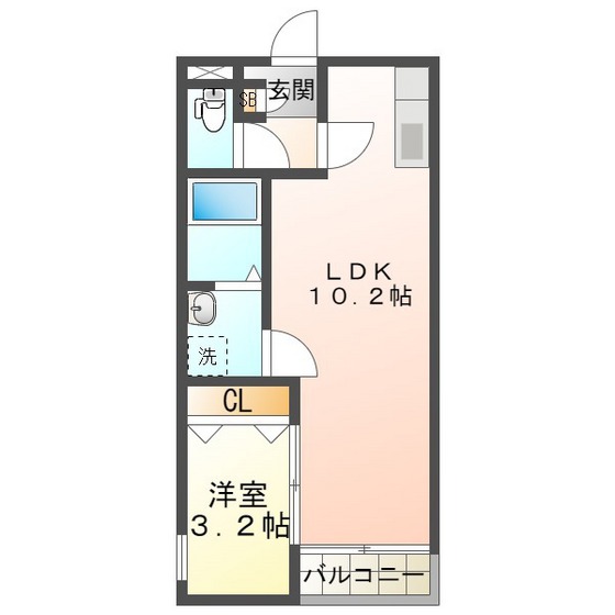 【ＬＥＣＯＣＯＮ四日市Vの間取り】