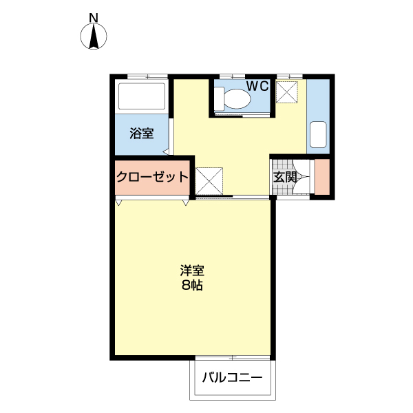 ハイツルーセントIの間取り