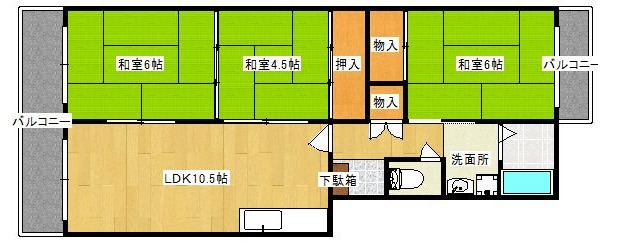 大産香椎マンションの間取り