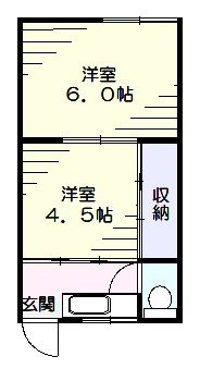 山田荘Ａの間取り