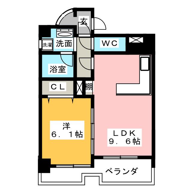 コンフォール名駅の間取り