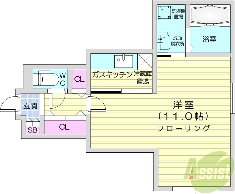 Prestige　Sapporoの間取り