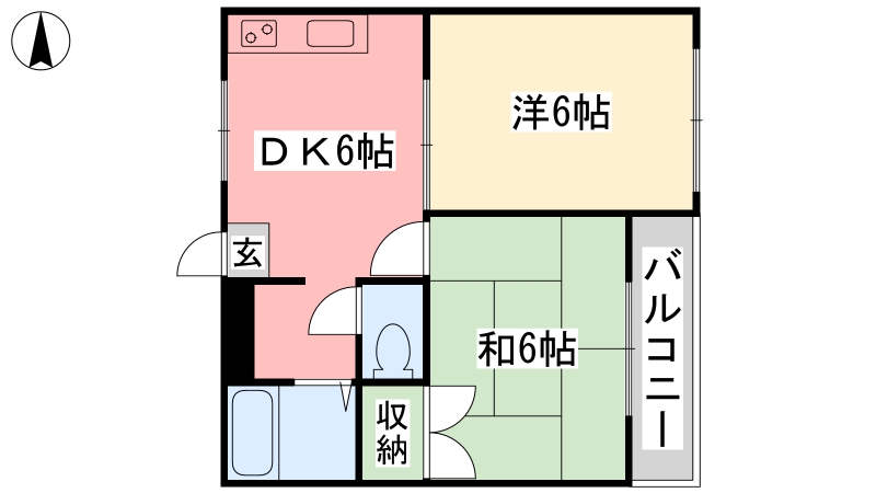 カーサ野田の間取り