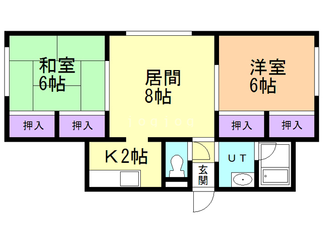 リバーサイド公園通りI・IIの間取り