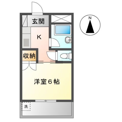 豊橋市佐藤のアパートの間取り