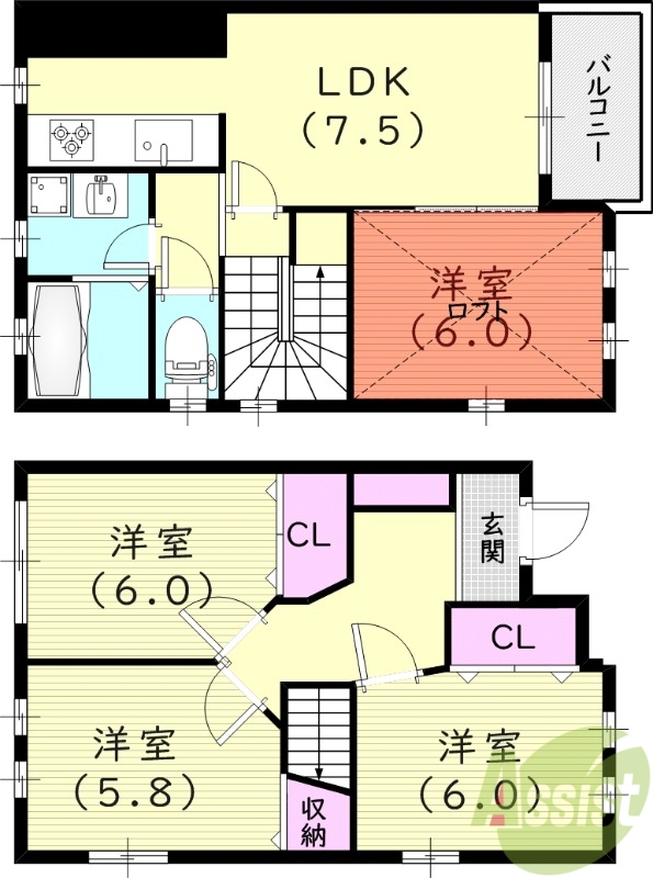 【西宮市薬師町のその他の間取り】