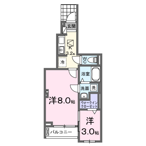 グラシアス　南アルプスの間取り