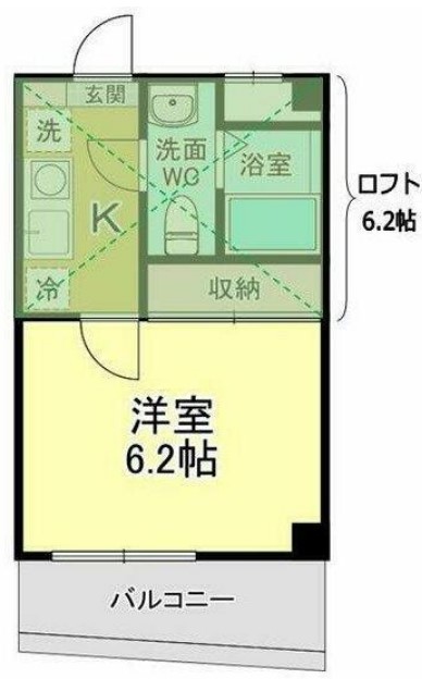 【台東区根岸のマンションの間取り】