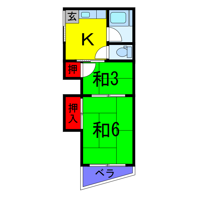 コーポ静香の間取り