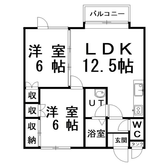 オレンジハイツの間取り