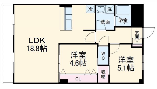 ブルーム山之手の間取り