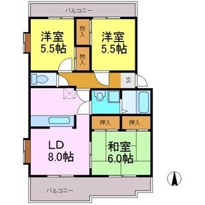 シャトレ白山の間取り