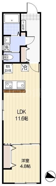 大田区中馬込のマンションの間取り