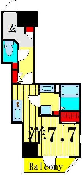 江東区亀戸のマンションの間取り