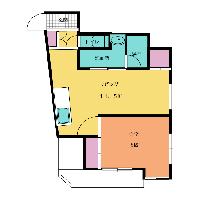 【金刺第二ビルの間取り】