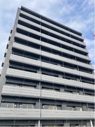 【熊本市北区清水東町のマンションの建物外観】