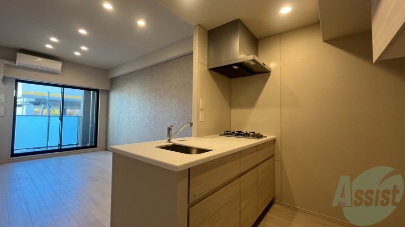 キッチン　キッチンです。２口ガスコンロのシステムキッチンです。