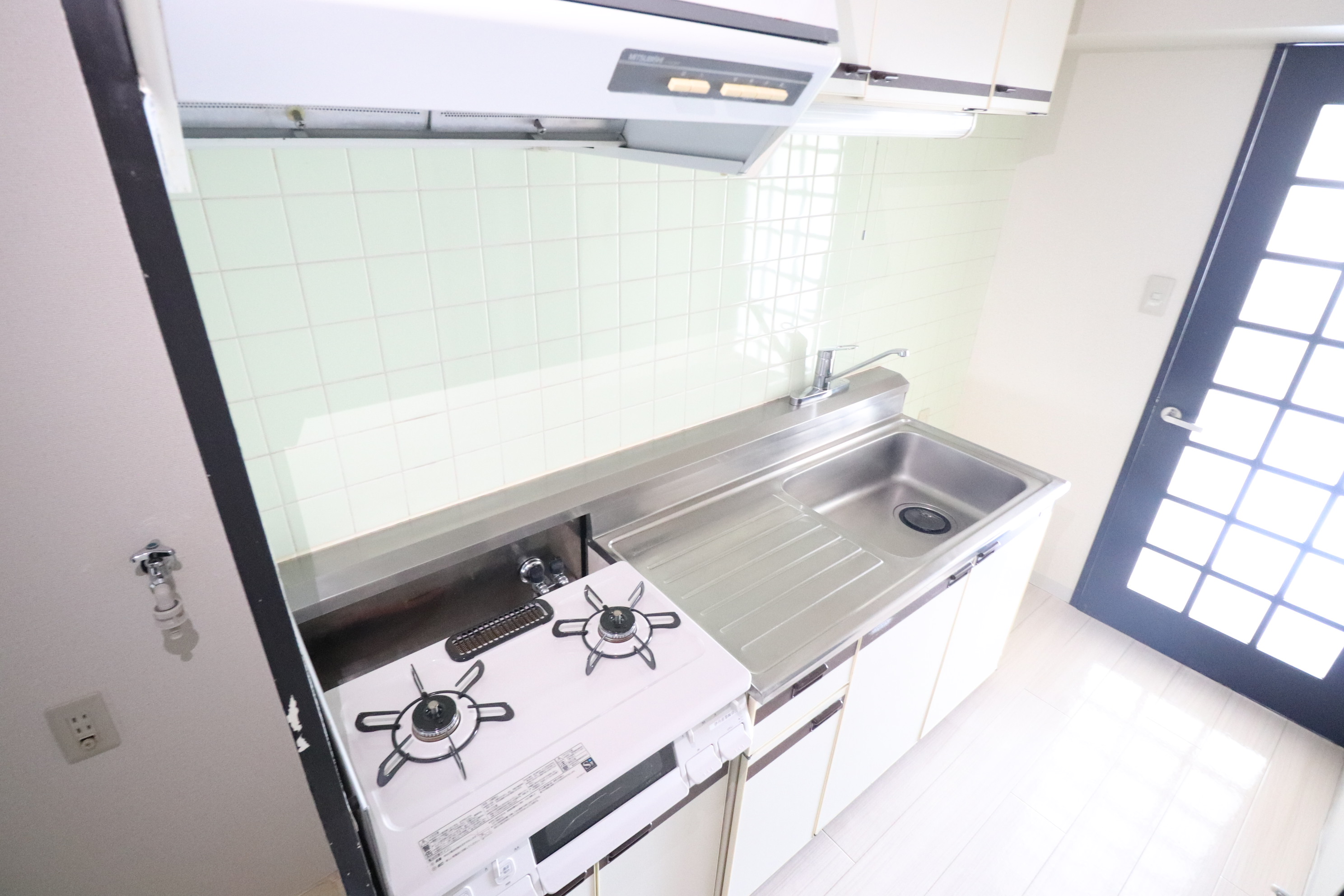 キッチン　2口ガスコンロ付き☆