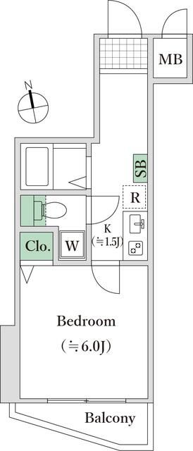 杉並区上高井戸のマンションの間取り
