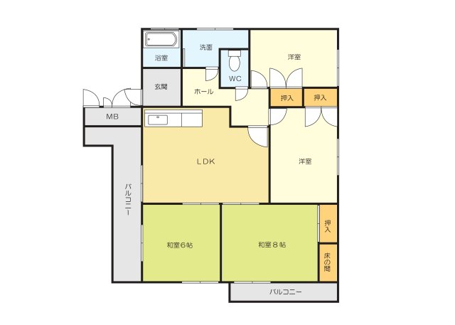サンライフ新町の間取り