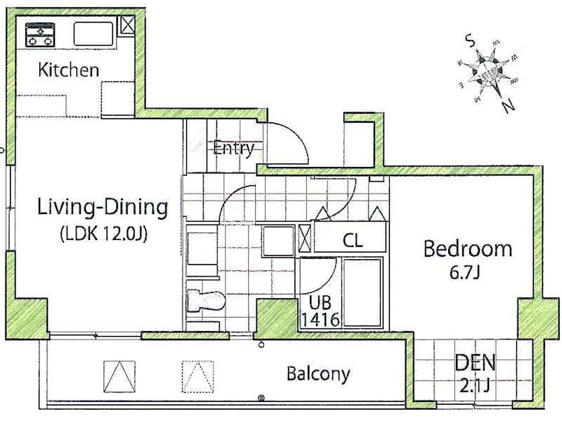 suiteS（スイーツ）の間取り