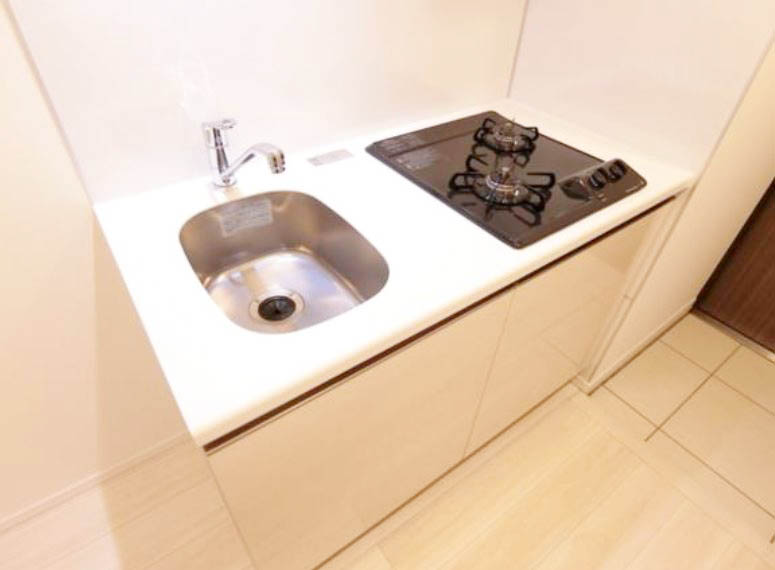 キッチン　★使いやすい二口コンロ、システムキッチン★