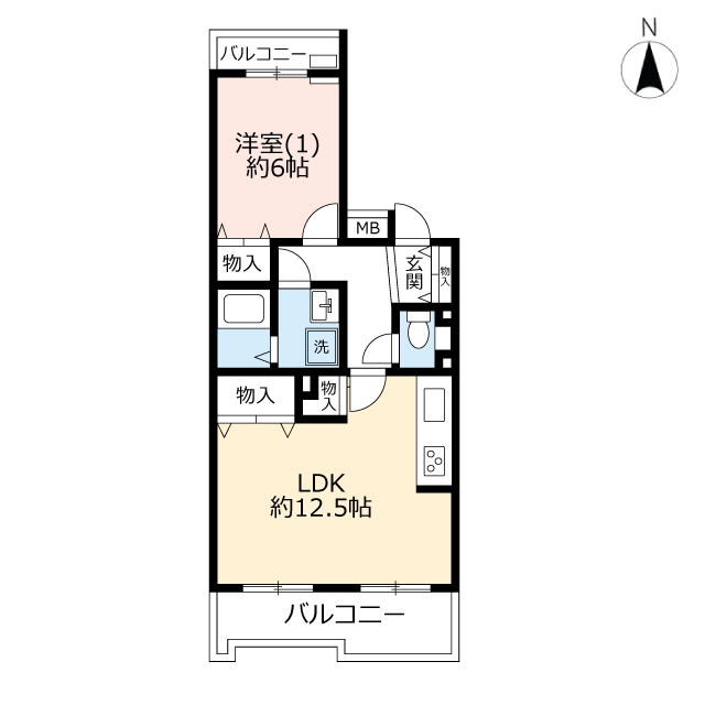 UR木月住吉の間取り写真