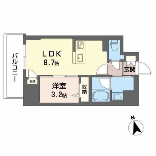 サザンクレストなんば南の間取り写真
